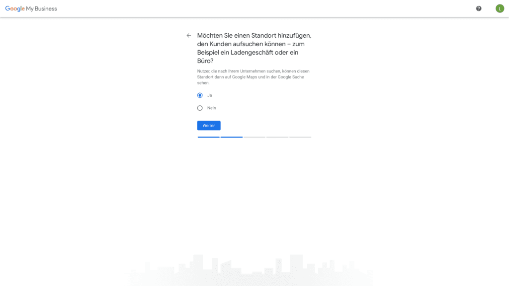 Google My Business Standort hinzufügen