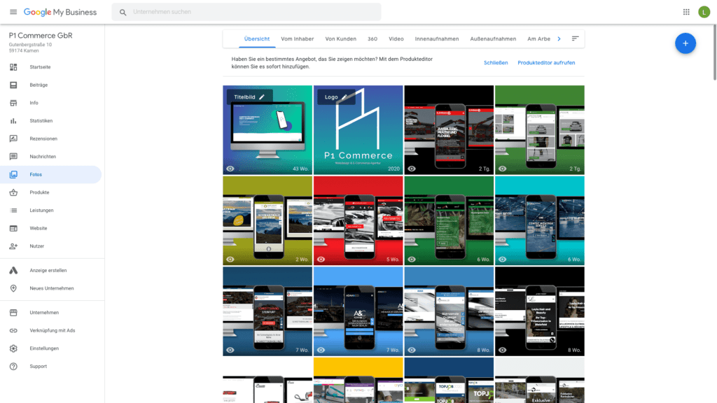 Google My Business Fotos hinzufügen