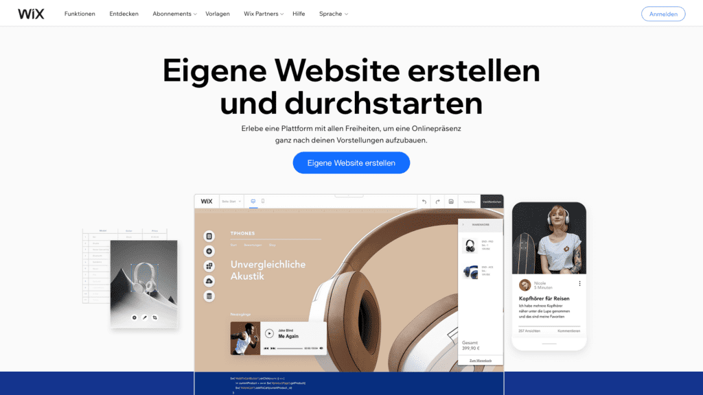 wix website loeschen 1