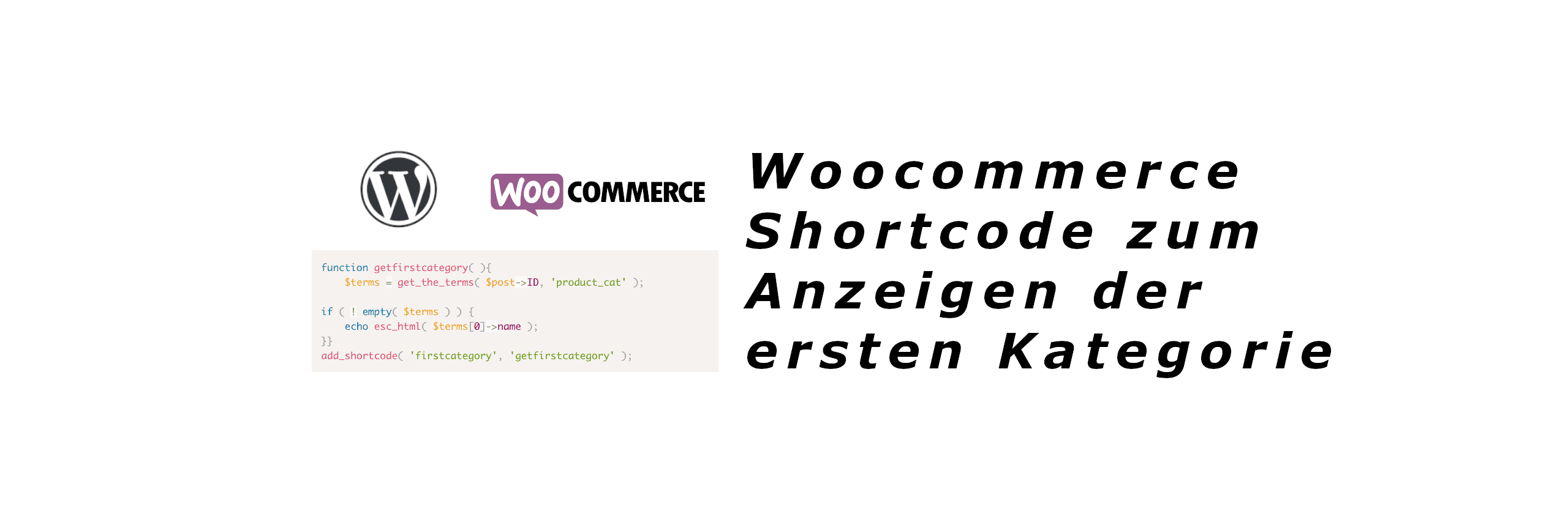 woocommerce shortcode first category