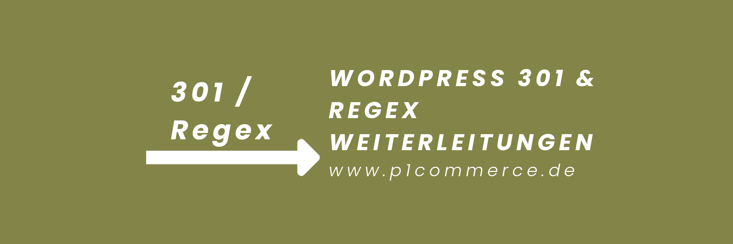 Wordpress 301 Regex Weiterleitungen