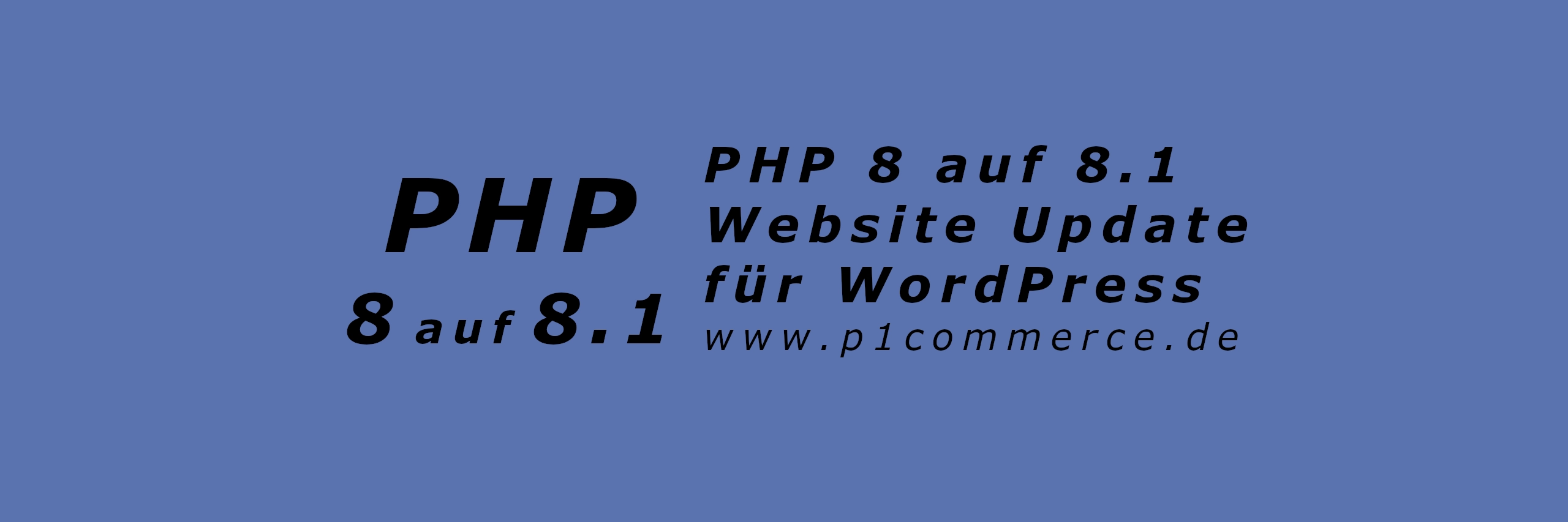PHP 8 auf 8.1 Website Update fuer WordPress